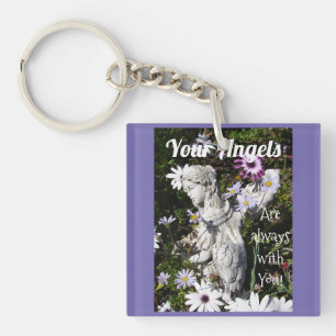 Porte-clés Vos anges sont toujours avec vous l'Ange Floral