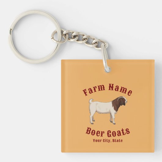 Porte-clés Vos chèvres Boer de la ferme (Devant)