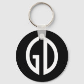 Porte-clés Vos idées de monogramme simplement 1 (Recto)