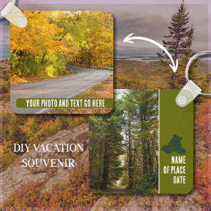 Porte-clés Vos propres photos et textes en plein air Randonné