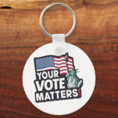 Porte-clés Vos Votes, ça compte Élections USA 2024 (Recto)