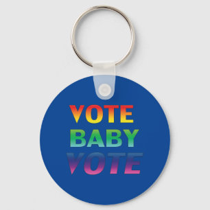 Porte-clés vote bébé - Pride lgbtq lgbt arc-en-ciel bleu