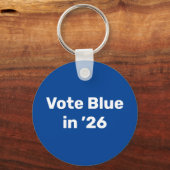 Porte-clés Vote Blue en 2026 (Verso)