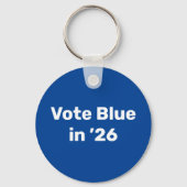 Porte-clés Vote Blue en 2026 (Verso)