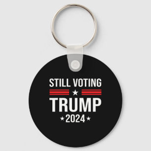 Porte-clés Vote du drapeau américain patriotique Trump 2024 1