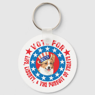 Porte-clés Vote for Pembroke Welsh Corgi