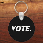 Porte-clés vote - noir blanc (Recto)