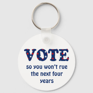 Porte-clés Vote ou Rue l'élection