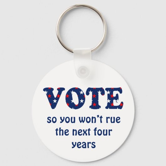 Porte-clés Vote ou Rue l'élection (Recto)