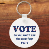 Porte-clés Vote ou Rue l'élection (Recto)