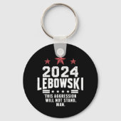 Porte-clés Vote politique amusant de Lebowski élection 2024 (Recto)