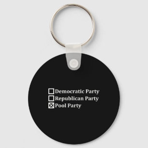 Porte-clés Vote pour la piscine du parti républicain démocrat