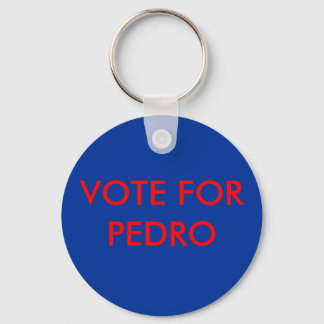 PORTE-CLÉS VOTE POUR PEDRO