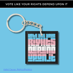 Porte-clés Vote pour Trans Rights