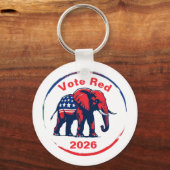 Porte-clés Vote Red 2026 (Verso)