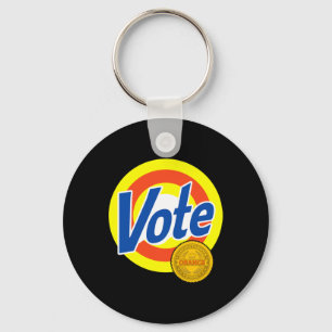 Porte-clés Vote Supprime les taches orange tenaces drôle Anti