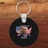 Porte-clés Vote Trump For Peanut The Squirrel (Recto)