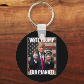 Porte-clés Vote Trump Justic For Fred Peanut The Squirrel Mer (Recto)