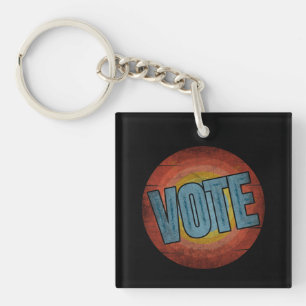 PORTE-CLÉS VOTE VINTAGE
