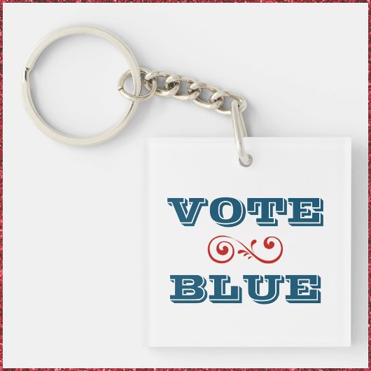 PORTE-CLÉS VOTER LE PORTE - CLÉ BLUE