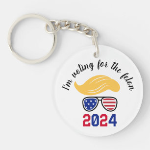 Porte-clés Voter pour le Felon Funny Trump 2024