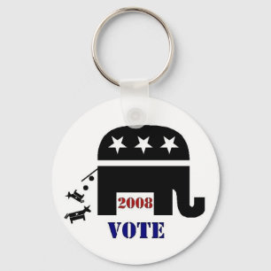 PORTE-CLÉS VOTER RÉPUBLICAIN EN 2008 PORTE - CLÉ