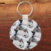 Porte-clés Votre chiot chien de compagnie photo personnalisée (Recto)