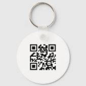 Porte-clés Votre code QR de logo personnalisé pour entreprise (Verso)