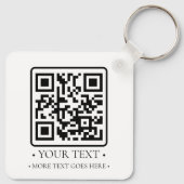 Porte-clés Votre code QR d'entreprise (Dos)