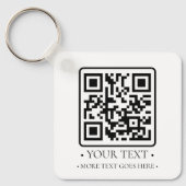 Porte-clés Votre code QR d'entreprise (Recto)