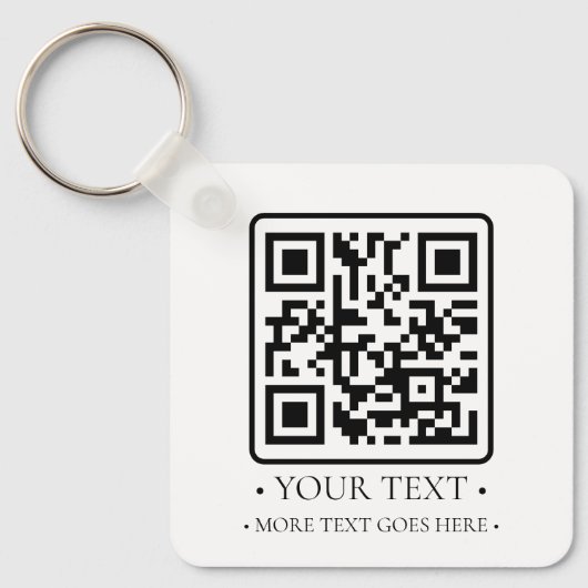 Porte-clés Votre code QR d'entreprise (Recto)