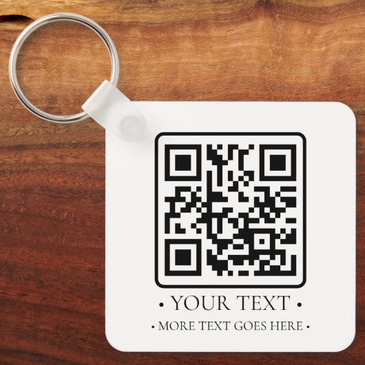 Porte-clés Votre code QR d'entreprise (Recto)