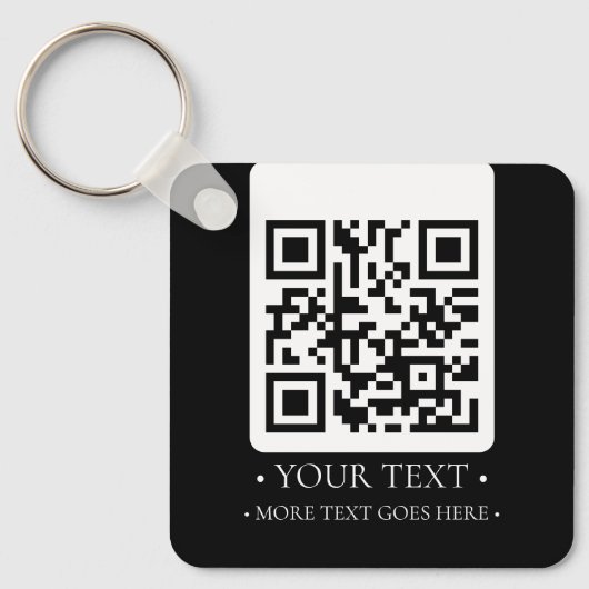 Porte-clés Votre code QR d'entreprise (Recto)