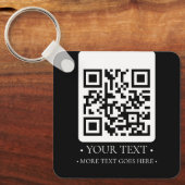 Porte-clés Votre code QR d'entreprise (Recto)