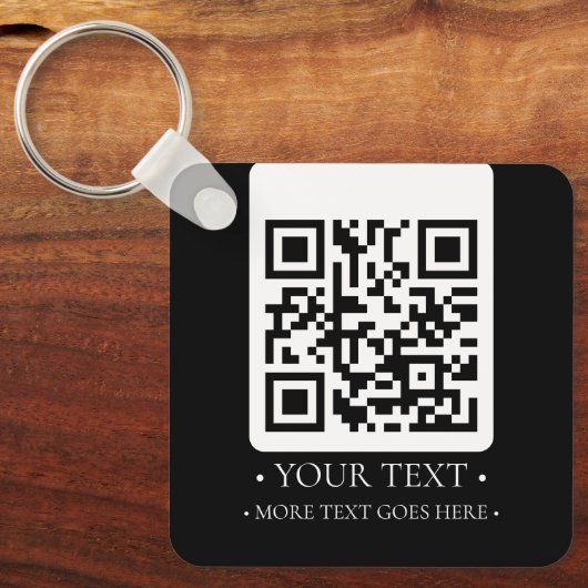 Porte-clés Votre code QR d'entreprise (Recto)