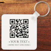 Porte-clés Votre code QR d'entreprise (Verso)