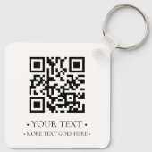 Porte-clés Votre code QR d'entreprise (Dos)