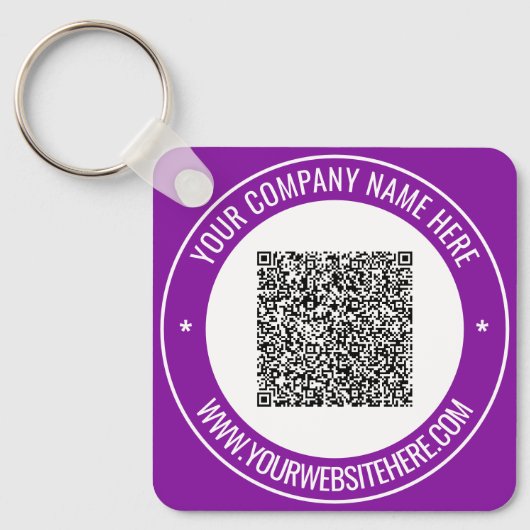 Porte-clés Votre code QR Porte - clés professionnels personna (Recto)