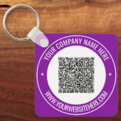 Porte-clés Votre code QR Porte - clés professionnels personna (Recto)