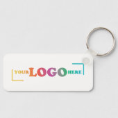 Porte-clés Votre entreprise Logo, Coordonnées Promo (Recto)