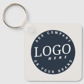 Porte-clés Votre entreprise Logo QR Code Employés Swag (Recto)