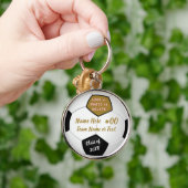 Porte-clés Votre image et texte, idées supérieures de cadeau (Main)