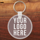 Porte-clés Votre logo d'entreprise (Recto)