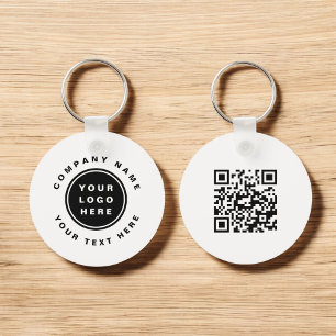 Porte-clés Votre logo d'entreprise Code QR Entreprise