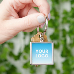 Porte-clés Votre logo et dégradé de couleur de fond modifiabl