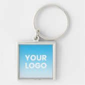 Porte-clés Votre logo et le dégradé de couleurs Arrière - pla (Devant)