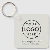 Porte-clés Votre logo | Grey Silver Business Entreprise Moder (Recto)