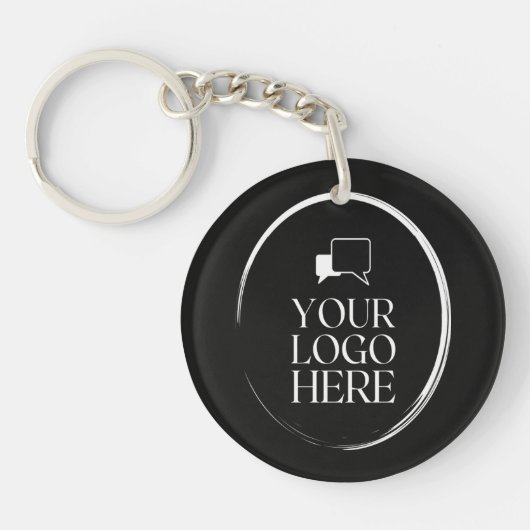 Porte-clés Votre logo ici Moderne (Devant)