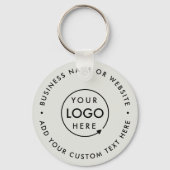 Porte-clés Votre logo | Moderne Gris Business Website Budget (Recto)