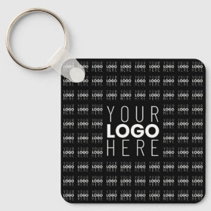 Porte-clés Votre logo ou image en mosaïque avec un grand logo